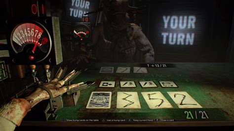 re7 21 trump cards.